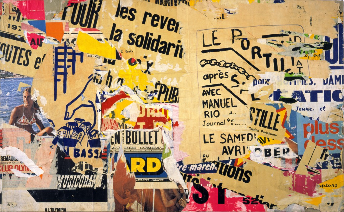 Exhibitions : Jacques VILLEGLE : and the Streets of Paris